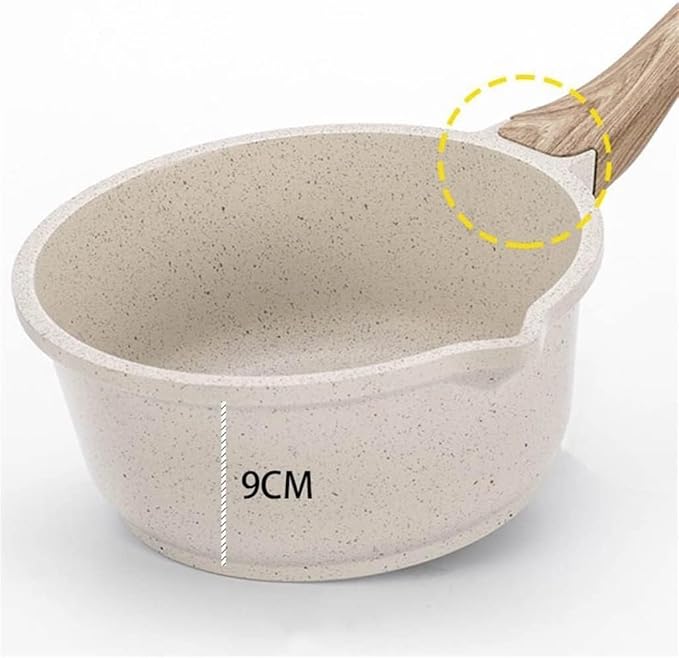 Non-Stick Cookware Set Aluminum Alloy Pots and Pans with Glass Lid Gas &amp Induction Compatible