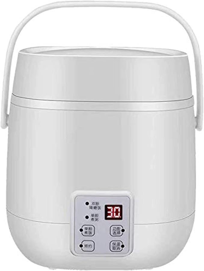 MZBDYYF Low Sugar Removing Mini Rice Cooker - Small Hunger Slow Cooker with Stainless Steel Pot Steamer Timer