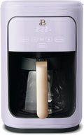 B - Coffee Maker 14-Cup Touch Display Programmable 1200W Stainless Steel Keep Warm 24h Timer (Lavender)