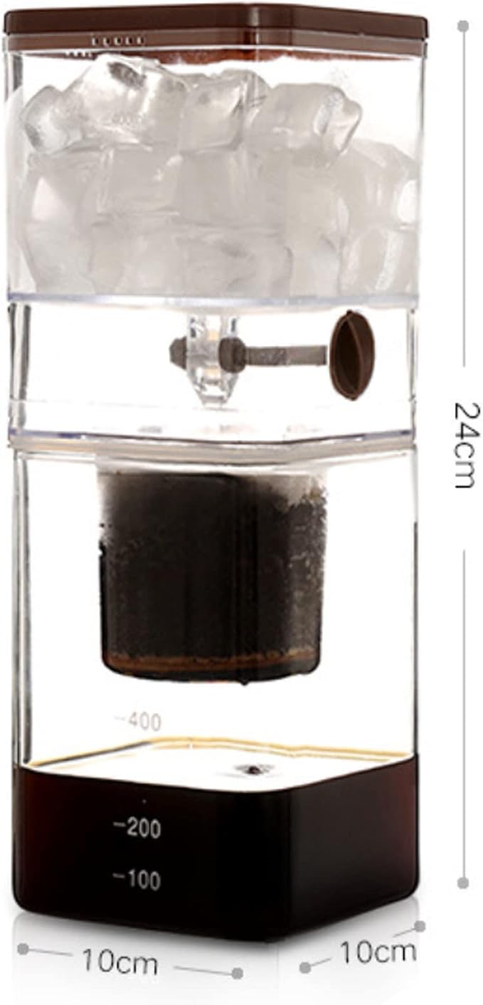 Cold Brew Coffee Ice Coffee Maker Espresso Coffee Drip Pot Household Detachable 500ML Plastic Glass Cold Brew Coffee Bottle Café Maker