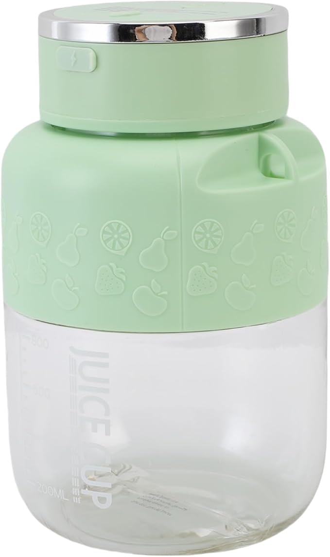 Asixxsix Cordless Portable Blender 800ml Rechargeable Personal Blender with Straws and Shoulder Strap for Office Gym Camping Travel (Green)