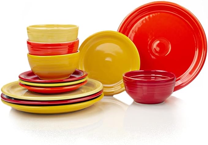 Fiesta® 12-Piece Bistro Dinnerware Set | Sunrise