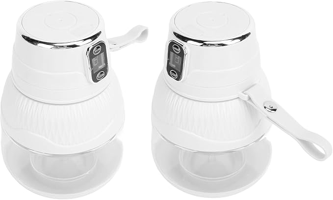 Portable Juicer Cup Cordless Multifunctional Electric Blender High Speed Motor 600ml Capacity for Home School Office Plastic Material (White)
