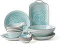 Elegant Dinnerware Set Dinner Plates Bowls Set Creativity Reactive Glaze Dinnerware Set Plates Dishes Bowls Plates and Bowls Set for Picnic Rv UseB