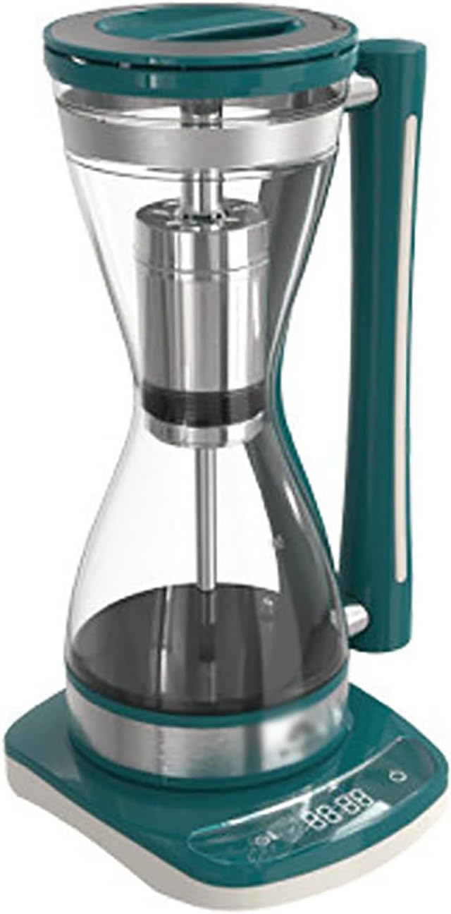 750W Syphon Vacuum Coffee Maker 240ml Glass Syphon Coffee Pot 3 Speed Adjustable Anti-dry Burn Protection Split Design Smart Touch Withstands Temperatures Up To 210°C for At Home Coffee Shops