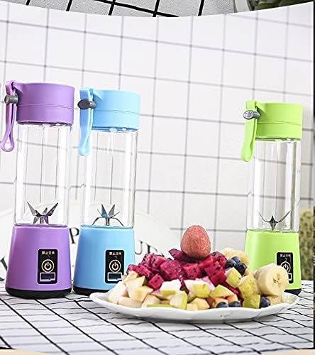 Portable Mini Blender for Shakes and Smoothie Blender 13 OZ for Travel Blender On the Go/ 2000mAh USB Rechargeable Home/Office/Outdoor with Six Blades in 3D. (Pink)