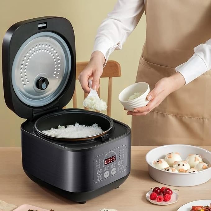 3L Smart Preset Rice Cooker Automatic Keep Warm Compact and Portable 600W Non-stick Inner Pot