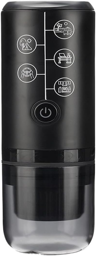 Portable Coffee Machine 3 In 1 Portable Espresso Machine For Powder Capsule Coffee Bag And Ground Coffee Suitable For Car Home Camping Machine for Outdoor Travel Picnic(BLACK Packaging 1)