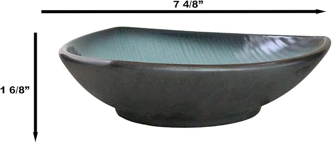 Ebros Gift Blue Sky Stars Artistic Seikai Porcelain Collection Dinnerware Serveware Kitchenware Set Asian Japanese Dining Restaurant Supply (Pack of 5 Appetizer Salad Triangular Deep Serving Plates)