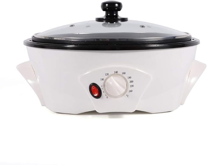 DYRABREST Non-Stick Coffee Bean Roaster Machine0-240℃ (0-464℉) Temperature Adjustable Electric Coffee Roaster for Peanuts SoybeansSunflowerCoffee BeanMaximum Capacity 1500G