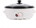 Coffee Bean Roaster Coffee Roaster Machine 500g for Home Use 0-240℃ Roasting Machine Peanut Bean Home Coffee Roaster 110V (White 800w)