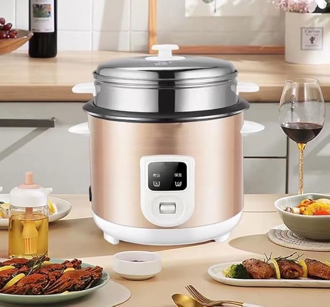 JYYBN Mini Rice Cooker with Non-Stick Inner Pot Intelligent Insulation Make Rice &amp Steam Healthy Food &amp Vegetables for 2-4 People
