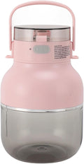 500ML Portable Blender USB Rechargeable Personal Size Blender with Powerful 4 Blades for Milkshakes and Smoothies Mini Juicer Blender for Travel Sports Outing Kitchen(Pink)