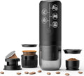 BENFUCHEN 3 in 1 Portable Espresso Machine With NO Heating Function Type-C Charging Electric Espresso Maker 17 Bar Mini Coffee Maker For N ESPRESSO/DolceGustoPods &amp Ground Coffee On the Go Blac
