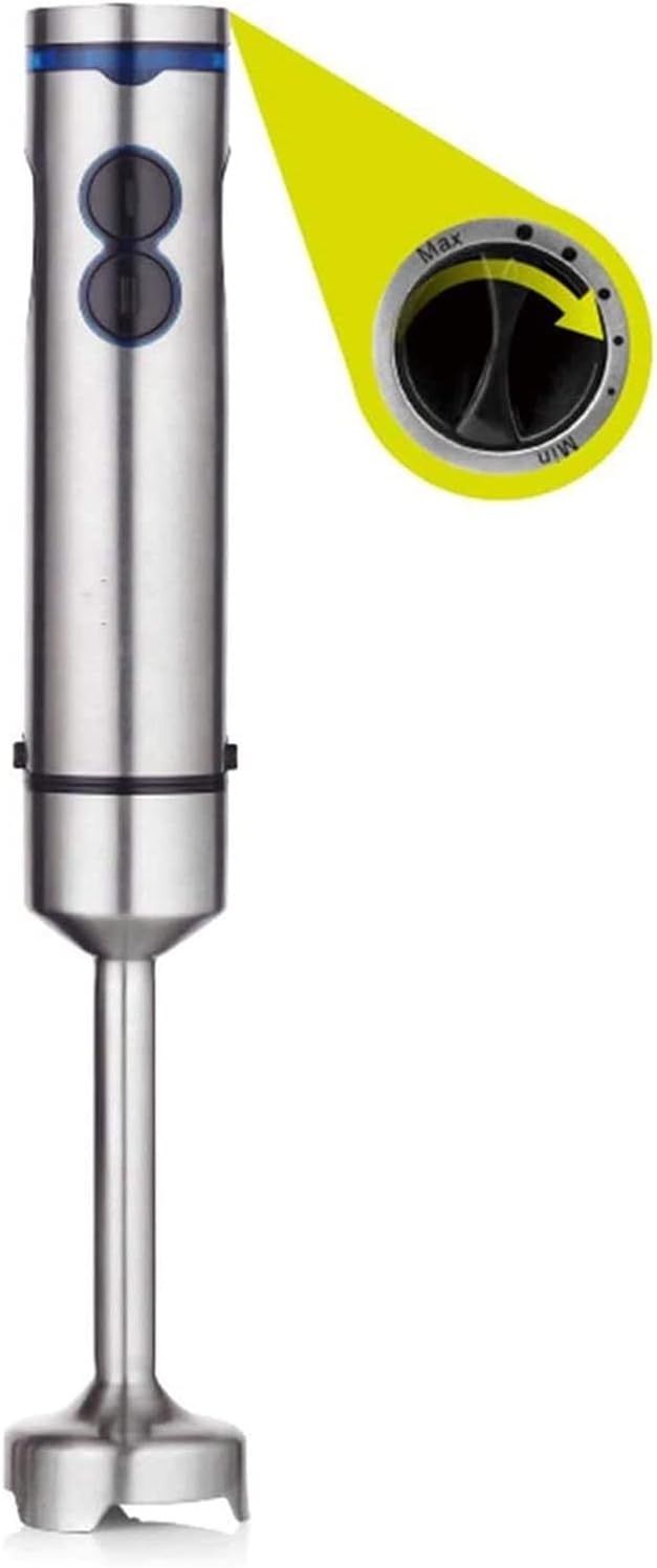 Immersion Hand Blender 700W-Stepless Speed 4-in-1 Smart Stick Blender with Mixing Beaker Milk Frother Egg Whisk for Smoothies/Sauces/Soups
