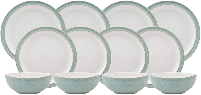 Denby Elements 12 Piece Dinner Set Green