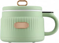 Small Rice Cooker 1.6L Noodle Cooker Keep Warm Portable Electric Pot Nonstick for 1-2 People Camping Cooking Soup Oatmeal Green
