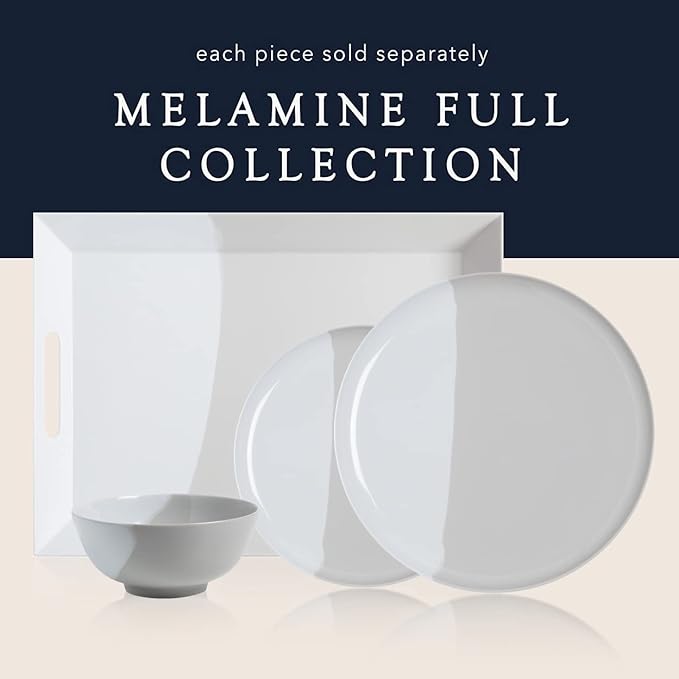 Melamine Serving bowls | Extra Durable Melamine Pasta Salad Bowl | Shatter-Proof and Chip-Resistant | Dishwasher Safe BPA Free | Lightweight Dinnerware Set of 4 | Perfect for Parties Picnics BBQ