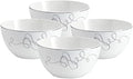 Mikasa Love Story Platinum Banded All Purpose Bowls Set of 4