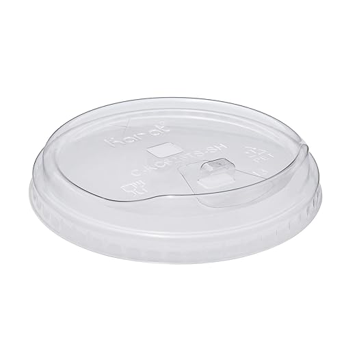 Karat C-KC626TS-SH 98mm diameter Strawless Sipper lid for 12-24 oz PET Cup - (Case of 1000)