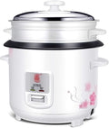 Household Rice Cooker And Steamer-keep Warm Function Mini Rice Cooker With Spatula And Measuring Cup For 1-8 People(3L)