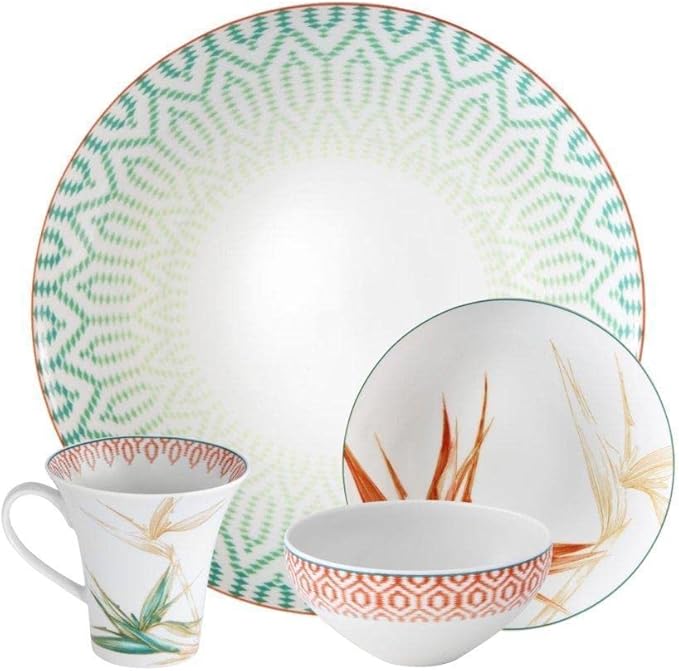 Vista Alegre Fiji 16 Pc Dinnerware Set Service for 4.
