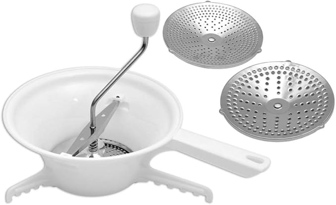 Alvinlite Manual Cheese Blender Vegetable Cutter Mashed Potato Machine Fruit Mixer with Three Cut Plate