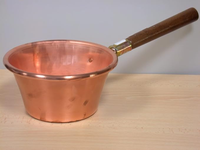 Home Paiolo Copper Wood Handle Cm 24 Cookware And Kitchen Preparation 24 cm