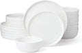 Lenox 899190 Modern White Coupe 18-Piece Dinnerware Set Service For 6
