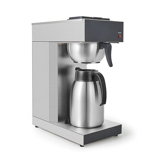 SYBO Commercial Coffee Makers 12 Cup Drip Coffee Maker Brewer with 74Oz thermal carafe Stainless Steel Cafetera SF-CB-1AA