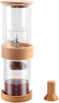 Ice Drip Coffee Pot Coffee Maker 500ML Filter Glass Percolators Espresso Kitchen Pot Ice Cold Brew Pots Brewer with Stainless Steel 3 People