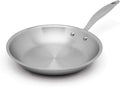 Heritage Steel 10.5 Inch Fry Pan | Made In USA | Titanium Series | 316Ti Skillet with Stay Cool Handle | Fully Clad Stainless Steel Pan with 5-Ply Construction | Induction Ready &amp Non Toxic