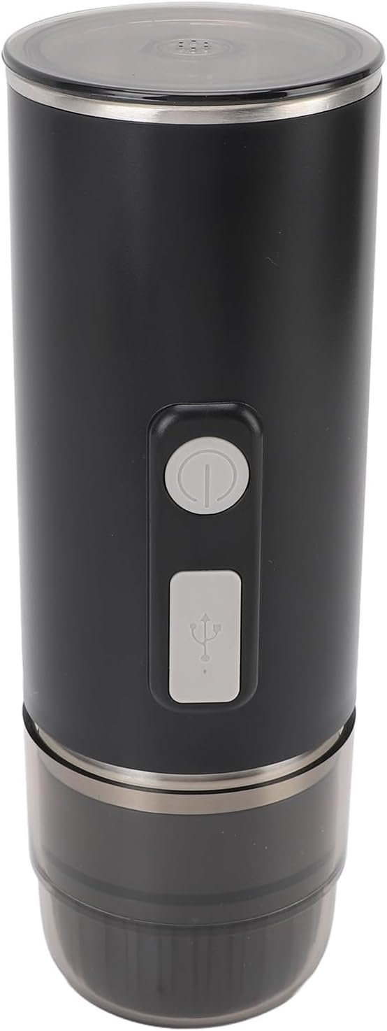Dpofirs Portable Compact Coffee Maker Professional Coffee Machine for Car Ground Capsule with 800mAh Battery Camping Hiking Picnic