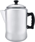 Haofy Aluminum Alloy Coffee Maker Pot Percolator Tea Kettle Stove Top with Lid Silicone Cool Grip