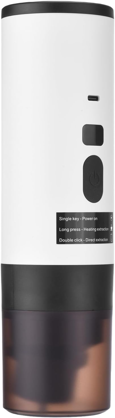 Zerodis Coffee Makers Compact Maker with 15Bar Pressure Digital Display for Travel and Office Use Portable Coffee Maker