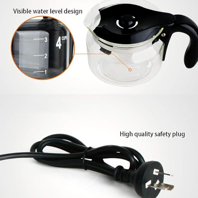 Coffee Machine Coffee Machine Bean to Cup Filter Coffee MachineKeep Warm FunctionAvoid Clogging Grinder590WFood Grade MaterialCompatible with Espresso Cooker