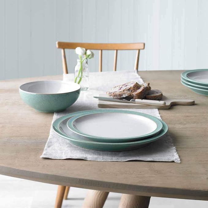 Denby Elements 12 Piece Dinner Set Green