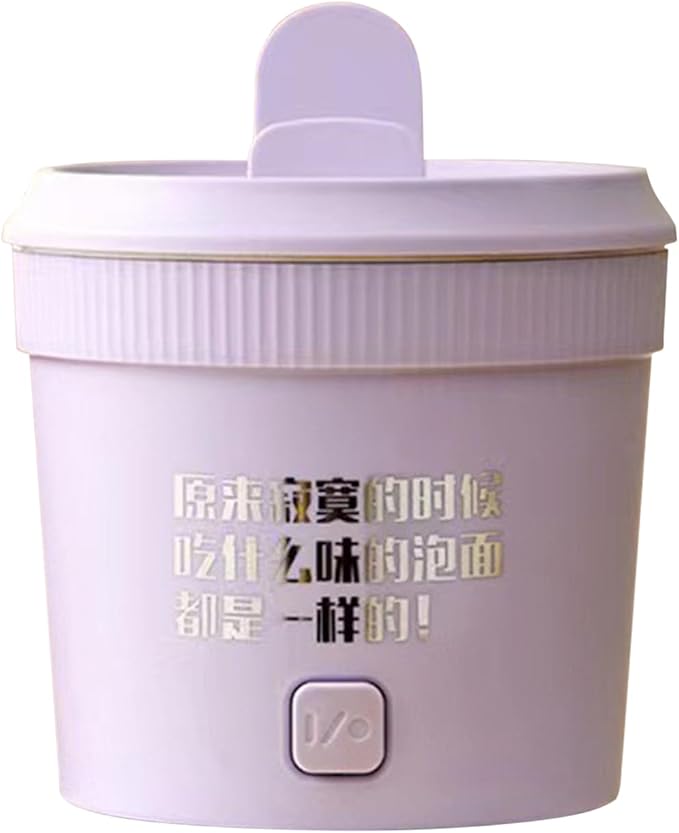 Multifunctional Mini Rice Cooker Smart Automatic Multi-function Electric Hot Pot 1L Small Household Multifunctional All-in-One Pot Soup Porridge Noodle Pot Steaming Stir-Frying (purple)