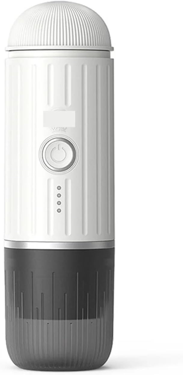 Portable Coffee Machine Mini 2 In 1 Capsule Coffee Machine Portable USB Compatible Capsule And Ground Coffee Adjustablefor Outdoor Travel Picnic(White)