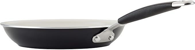 Rachael Ray Cucina Ceramic Cookware Set - 13 Pieces - Ceramic Pots and Pans Set w/Nonstick Frying Pans Saute Pan Saucepans Stockpot Lids Pan Protectors &amp Cooking Utensils - Peppercorn