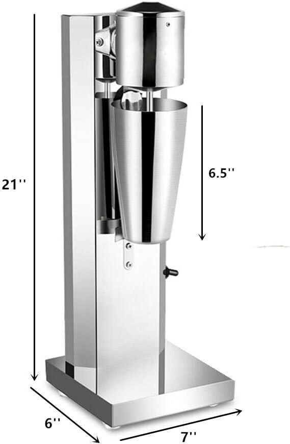 Milkshake Maker 180W Electric Milkshake Machine Drink Mixer Smoothie Maker Blender 18000RPM 22 oz Commercial Home Use (Single Head Style 1)