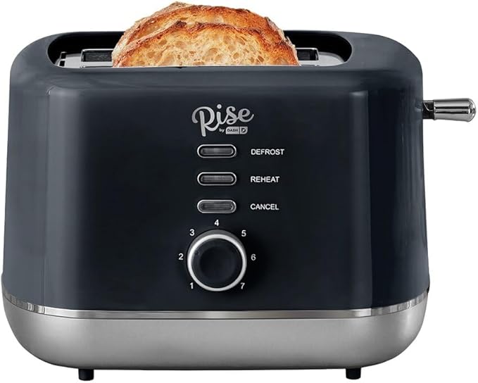 Plastic Black 2 Slot Toaster 7.4 in. H X 7.2 in. W X 11.1 in. D