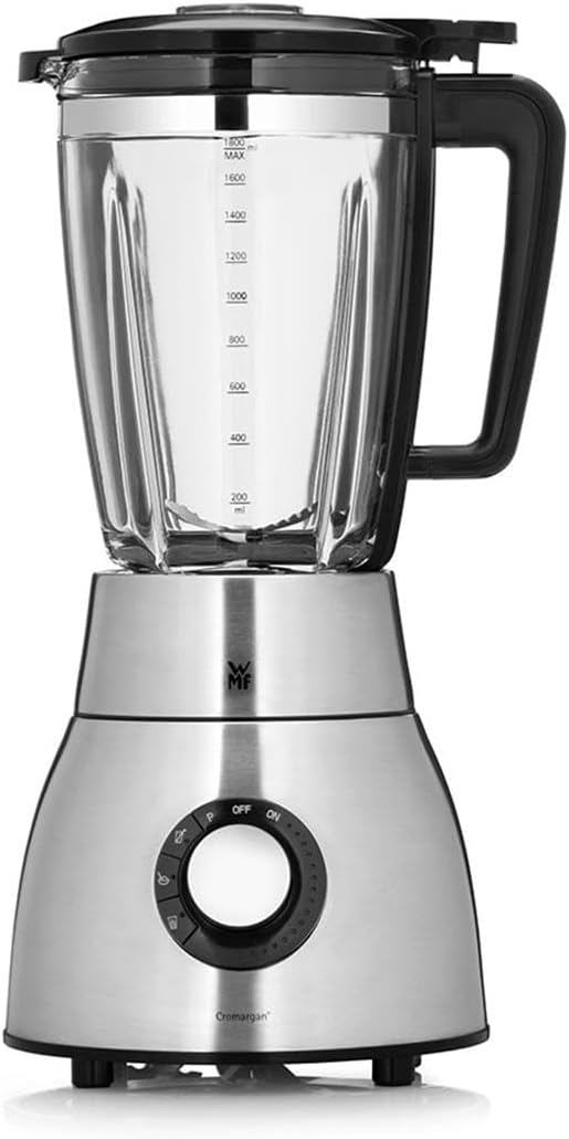 WMF Kult Pro Blender 25000 rpm 1400 Watt Glass Container 1.8 L Mixer Powerful Mixer Smoothie Ice Crush and Interval Function