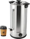 1400W 25L/6.6gal Commercial Coffee MakerStainless Steel Coffee PercolatorCommercial Coffee UrnLarge Coffee Urn For Home Party Office Wedding30-110°C/86-230°F