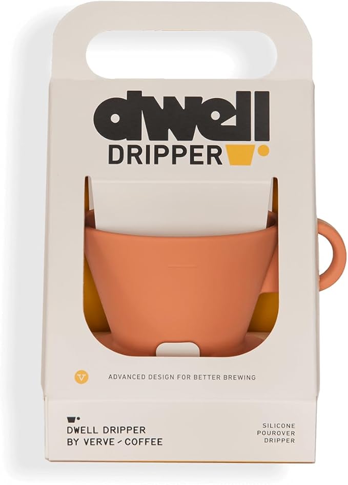 Verve Dwell Dripper Pour Over Coffee Maker Set Non-Electric Coffee Dripper Manual Brew Maker (Red)