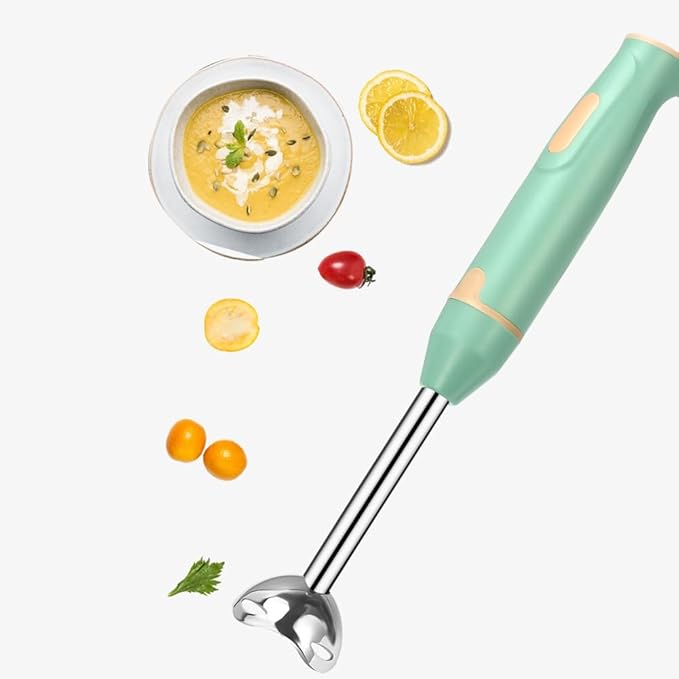 Immersion Hand Stick Blender Electric Food Vegetable Grinder Food Mixer Purees Smoothies Shakes Sauces Soups Sage A US Plug