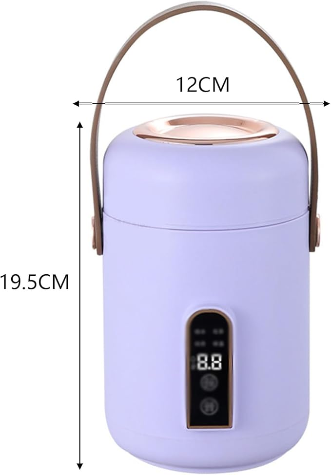 Mini Rice Cooker Safe Electric Stewpot Insulated Portable for Home for Office