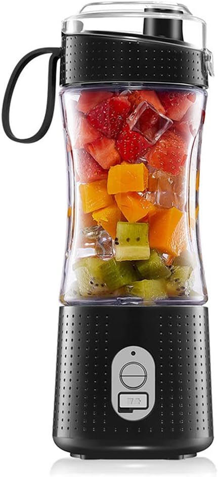 Smoothies Personal Size Single Portable Blender USB Rechargeable Juice Blender with 6 Blades Suitable for Travel Workouts and Outdoor Activities Edible PP (1)