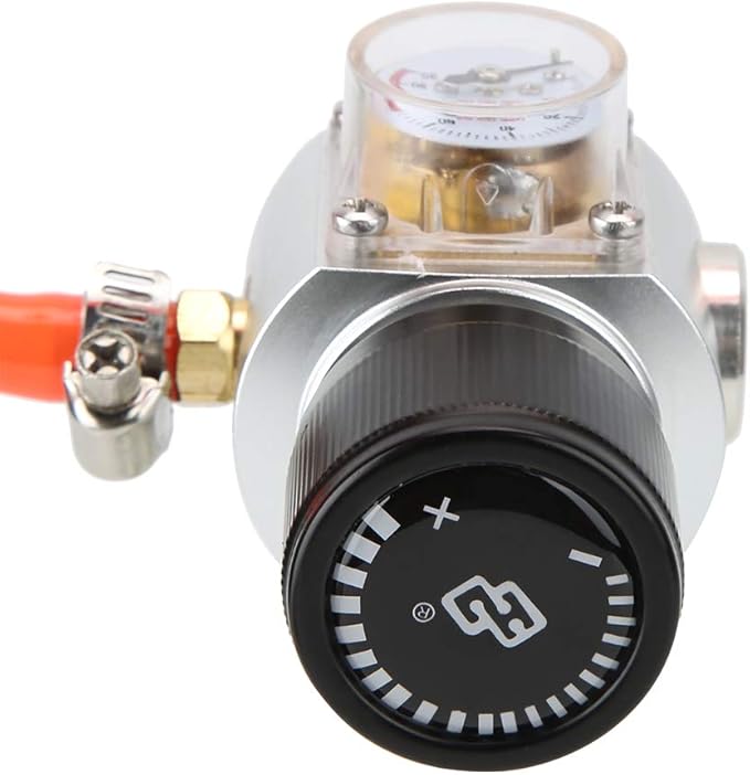 Tr21x4 Thread CO2 Kit with Gas Regulator and Hose Practical Accessory for Soda Beer Keg Brewing Excellent Quality Aluminum and Plastic Construction to Read Dial