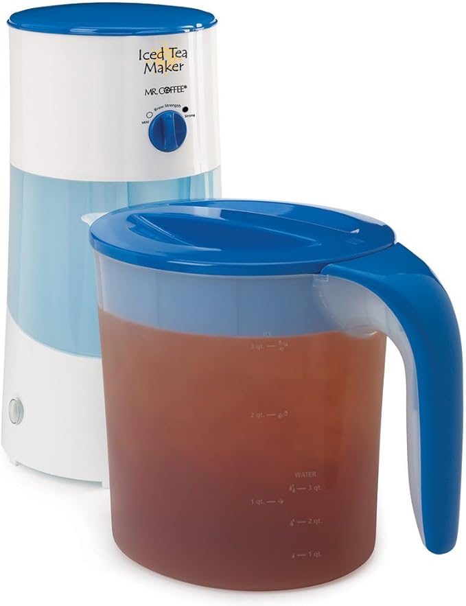 Mr. Coffee 3-Quart Iced Tea and Iced Coffee Maker Blue